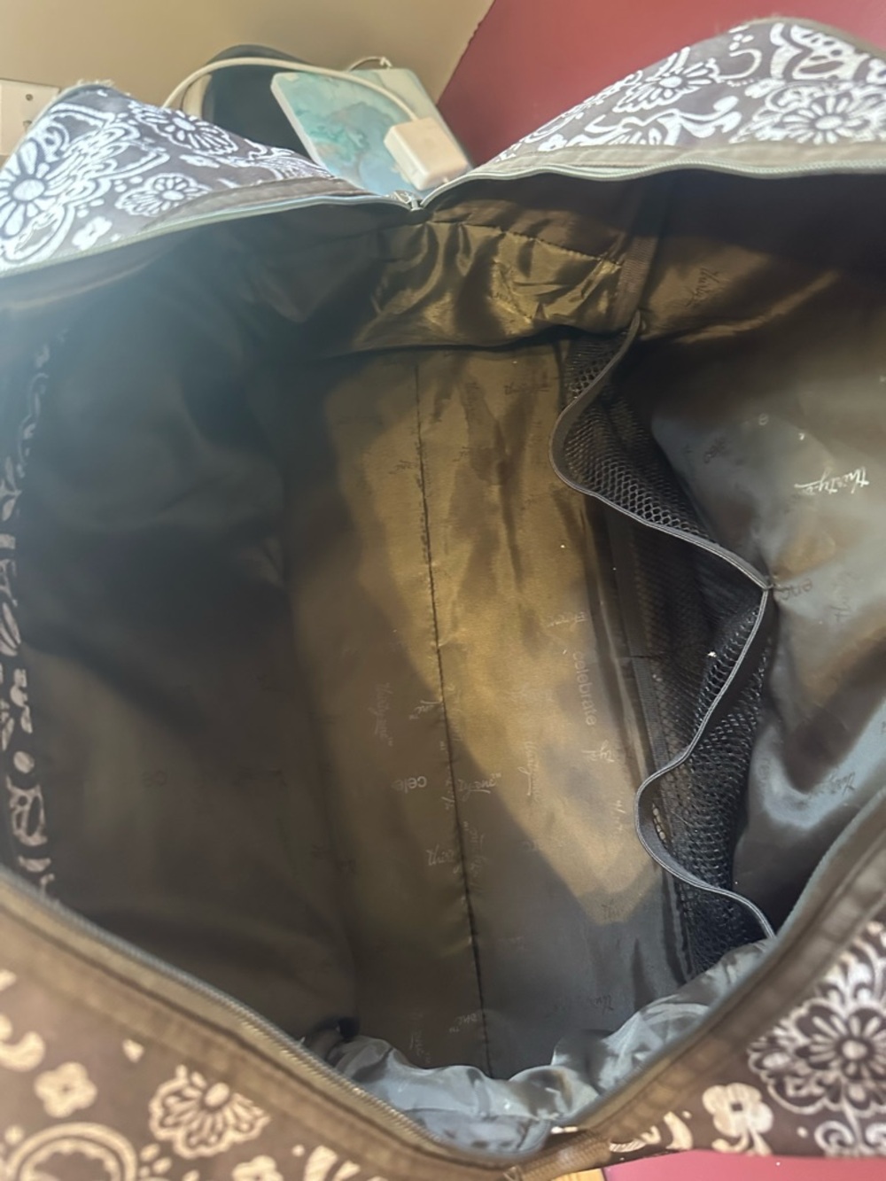 Thirty one woodblock floral large weekender duffle bag - Picture 11 of 14